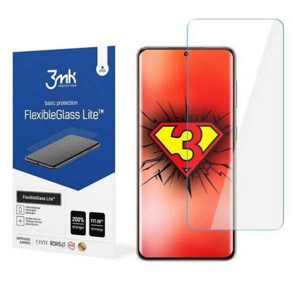 3MK FlexibleGlass Lite Samsung Galaxy S21 FE hibrid üveg Lite képernyővédő fólia