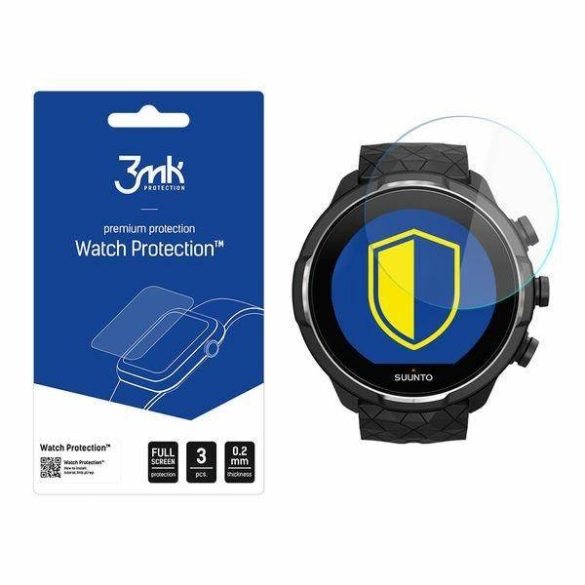 3MK FlexibleGlass Watch Suunto 9 Baro Titanium hibrid üveg képernyővédő fólia