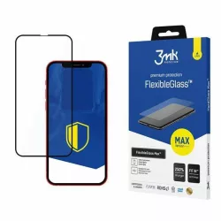   3MK FlexibleGlass Max iPhone 13 Pro Max 6,7" fekete, hibrid üveg képernyővédő fólia megerősített élekkel