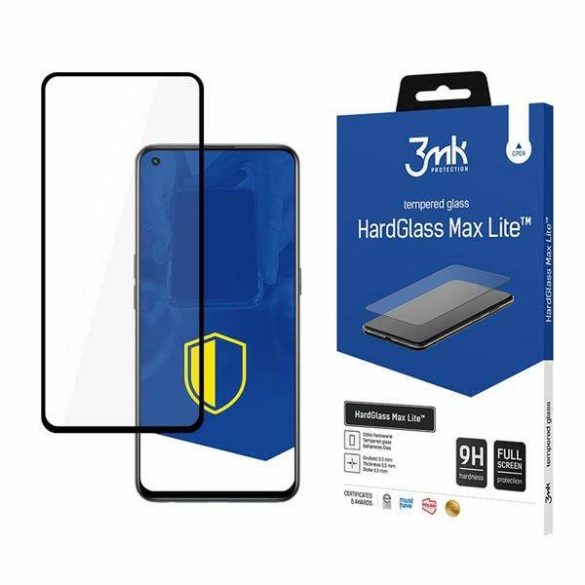 3MK HG Max Lite Realme GT Master fekete képernyővédő fólia