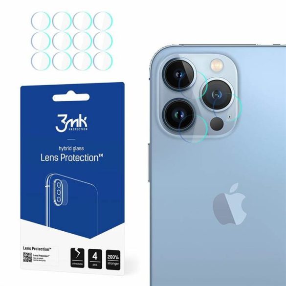 3MK Lens Protect iPhone 13 Pro Max, 4db kamera védőfólia