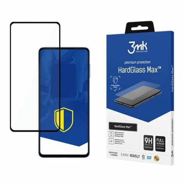 3MK HardGlass Max Samsung Galaxy M526 M52 fekete teljes képernyős üveg kijelzővédő fólia