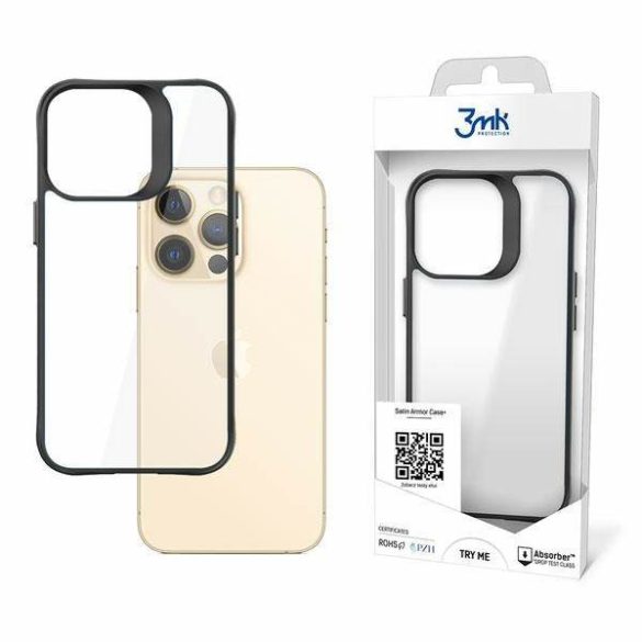 3MK SatinArmor+ Case iPhone 13 Pro ütésálló tok