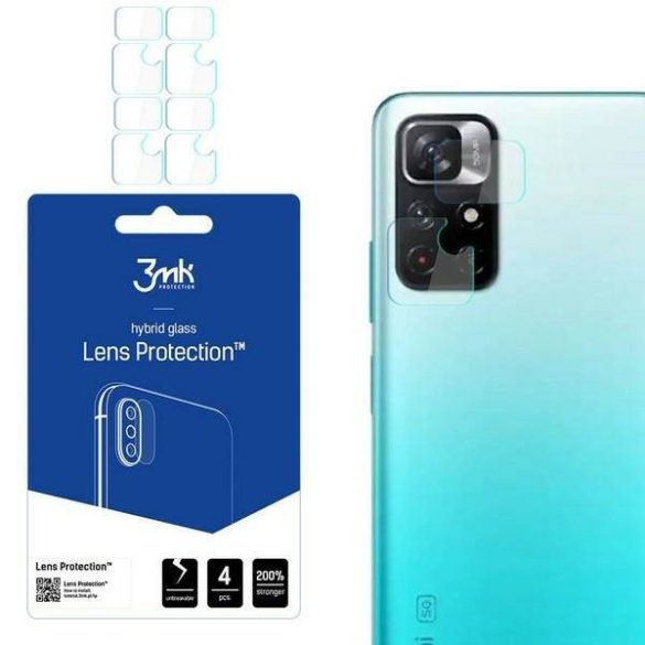 3MK Lens Protect kamera lencse védő főlia Redmi Note 11S 5G, Redmi Note 11T 5G, Poco M4 Pro 5G - 4 db