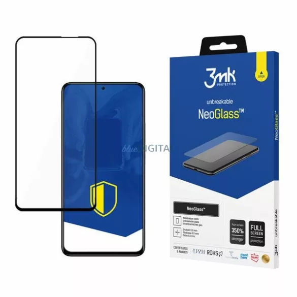 3MK NeoGlass Xiaomi Redmi Note 11 Pro 5G/Pro+ 5G fekete képernyővédő fólia