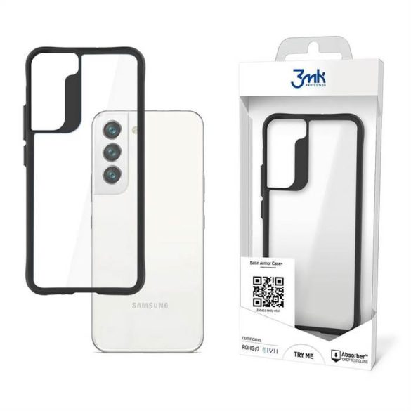 3MK SatinArmor+ Case Samsung S901 S22 ütésálló tok