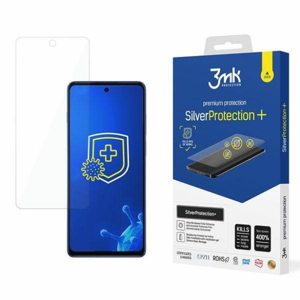 3MK Silver Protect+ Motorola Moto G200 5G nedves felvitelű antimikrobiális képernyővédő fólia