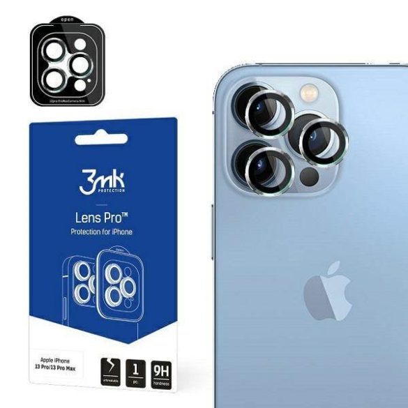 3MK Lens Protection Pro iPhone 13 Pro /13 Pro Max kamera védőfólia rögzítőkerettel