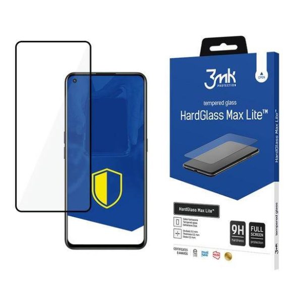3MK HG Max Lite Realme GT Neo 2 5G fekete képernyővédő fólia