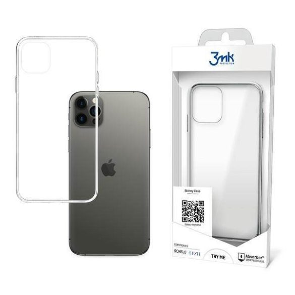 3MK All-Safe Skinny Case iPhone 12 Pro Max átlátszó tok