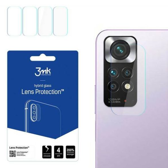 3MK Lens Protect Xiaomi Redmi Note 11 4G, 4db kamera védőfólia