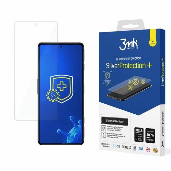 3MK Silver Protect+ Xiaomi Redmi K50 GE nedves felvitelű antimikrobiális képernyővédő fólia