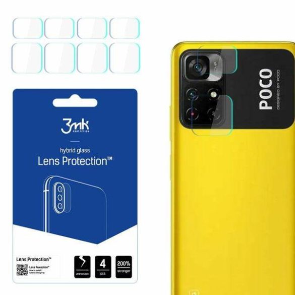 3MK Lens Protect Xiaomi POCO M4 Pro, 4db kamera védőfólia