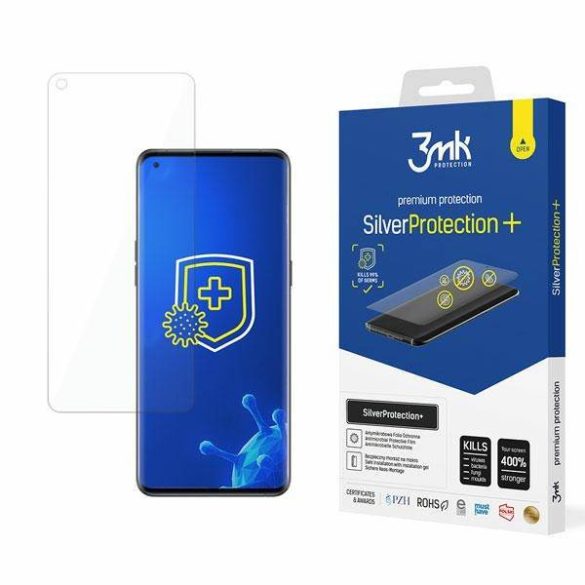 3MK Silver Protect+ Oppo Find X5 Pro nedves felvitelű antimikrobiális kijelzővédő fólia