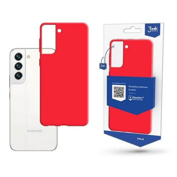 3MK Matt Case Samsung Galaxy S22 piros tok