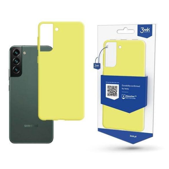 3MK Matt Case Samsung S22+ S906 sárgászöld tok