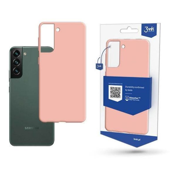 3MK Matt Case Samsung S22+ S906 rózsaszín tok