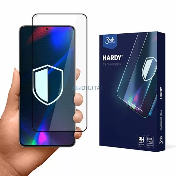 3mk Hardy edzett üveg fekete szegéllyel Samsung Galaxy S22