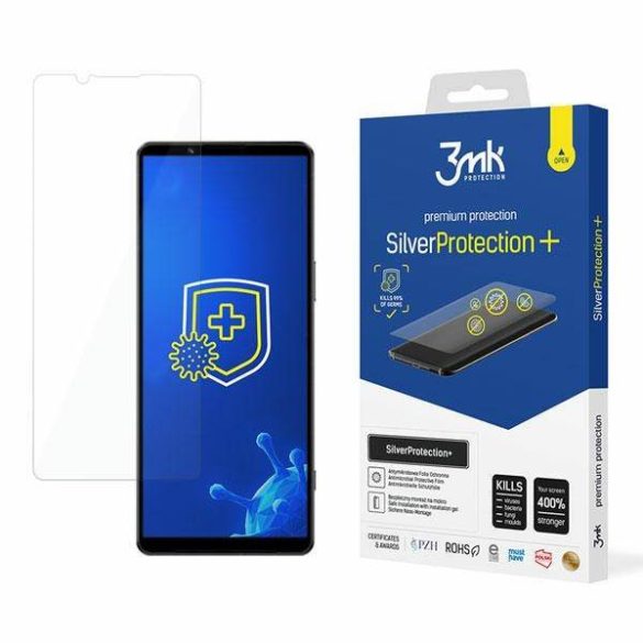 3MK Silver Protect+ Sony Xperia 1 IV nedves felvitelű antimikrobiális képernyővédő fólia