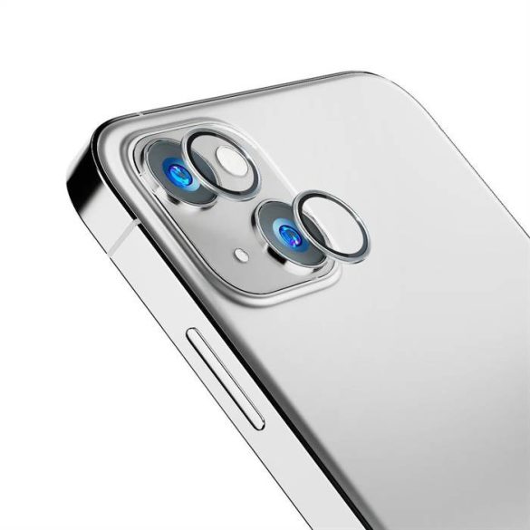 3MK Lens Protection Pro iPhone 14 Plus 6,7" ezüst kamera védőfólia rögzítőkerettel