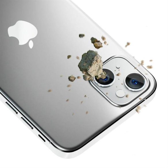 3MK Lens Protection Pro iPhone 14 Plus 6,7" ezüst kamera védőfólia rögzítőkerettel