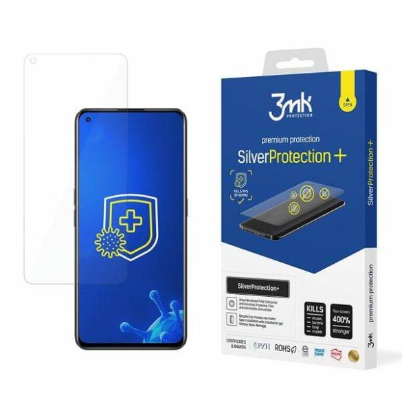 3MK Silver Protect+ Realme GT Neo 3T nedves felvitelű antimikrobiális képernyővédő fólia