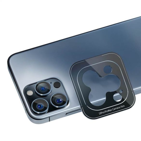 3MK Lens Protection Pro iPhone 13 Pro / 13 Pro Max kék kamera védőfólia rögzítőkerettel