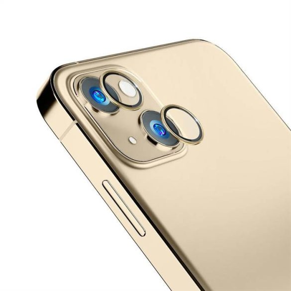 3MK Lens Protection Pro iPhone 14 6,1" arany kamera védőfólia rögzítőkerettel