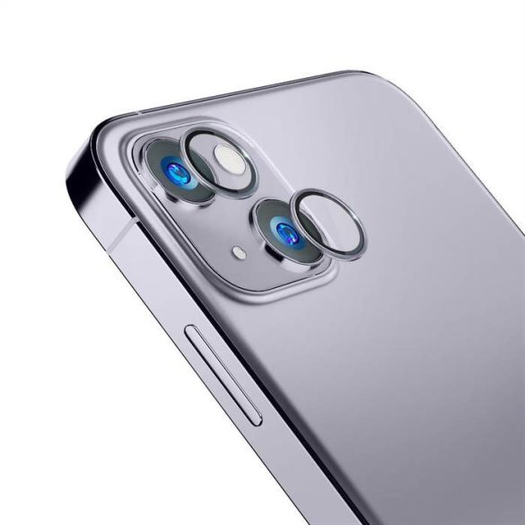 3MK Lens Protection Pro iPhone 14 6,1" lila kamera védőfólia rögzítőkerettel