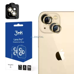   3MK Lens Protection Pro iPhone 14 Plus 6,7" arany kamera védőfólia rögzítőkerettel
