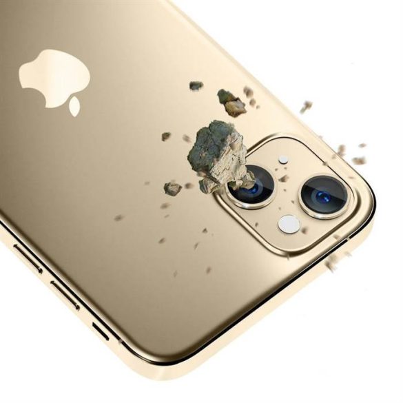 3MK Lens Protection Pro iPhone 14 Plus 6,7" arany kamera védőfólia rögzítőkerettel