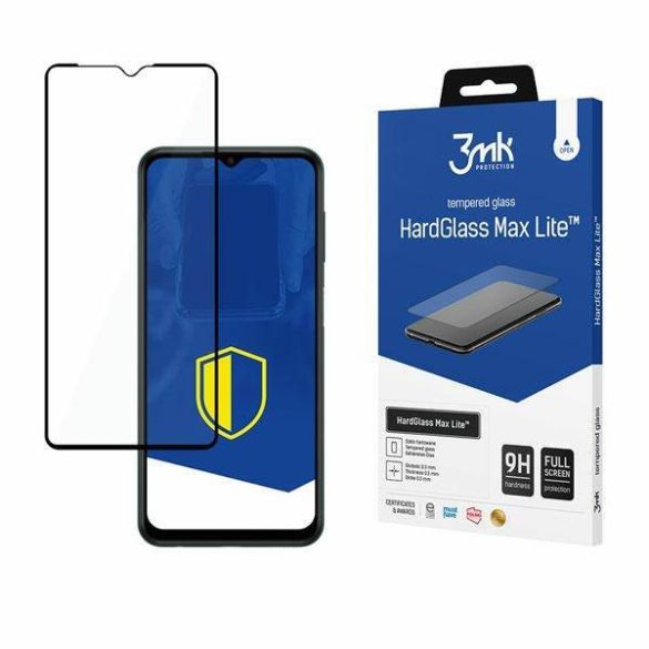 3MK HG Max Lite Samsung Galaxy M13 4G M135 fekete képernyővédő fólia