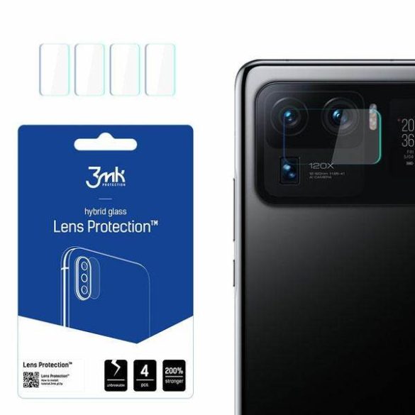 3MK Lens Protect Xiaomi Mi 11 Ultra 5G, 4db kamera védőfólia