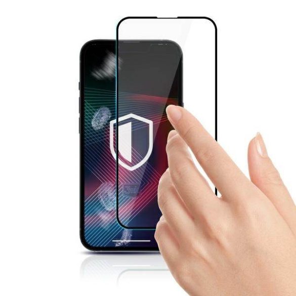 3MK HG Max Lite iPhone 14 Pro fekete kijelzővédő fólia