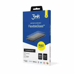   3MK FlexibleGlass Max iPhone 14 Pro Max 6,7" fekete, hibrid üveg képernyővédő fólia megerősített élekkel