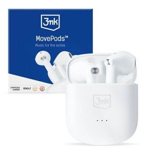 3MK MovePods Bluetooth vezeték nélküli fejhallgató fehér