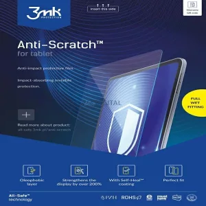 3MK All-In-One karcálló fólia tablethez nedves felhelyezésű (5-ös csomag, ár 1 db-ra)