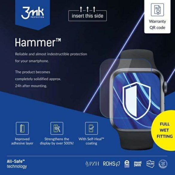 3MK All-In-One Hammer™ képernyővédő fólia okosórához