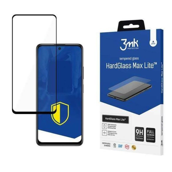 3MK HG Max Lite Xiaomi POCO M4 5G fekete képernyővédő fólia