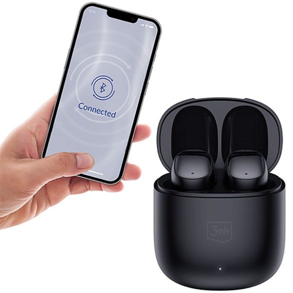 3MK FlowBuds vezeték nélküli fülhallgató bluetooth fekete