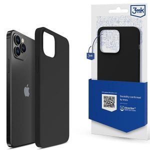 3MK Szilikon tok iPhone 12/12 Pro 6,1" fekete