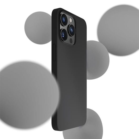 3MK Szilikon tok iPhone 13 Pro Max 6,7" fekete