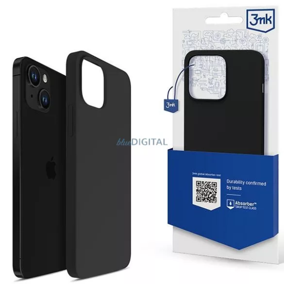 3MK szilikon tok iPhone 14 Plus 6.7" fekete