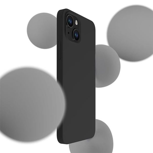 3MK szilikon tok iPhone 14 Plus / 15 Plus 6.7" fekete