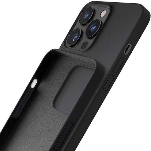 3MK Szilikon tok iPhone 14 Pro Max 6,7" fekete