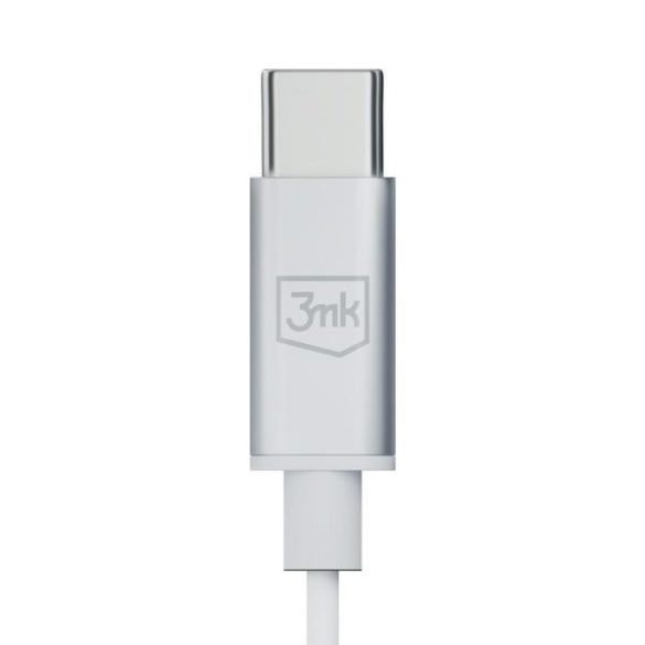 3MK vezetékes fülhallgató USB-C fülhallgató fehér USB-C
