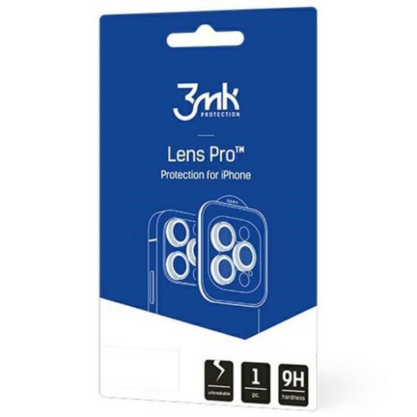 3MK Lens Protection Pro Sam A14/A34 5G A346 fekete, kameralencse-védő rögzítőkerettel 1db fólia