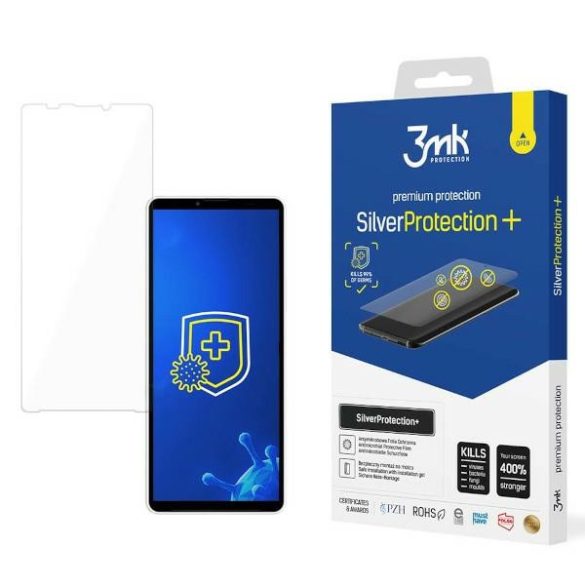 3MK Silver Protect+ Sony Xperia 10 V Nedvesen felrakható antimikrobiális fólia
