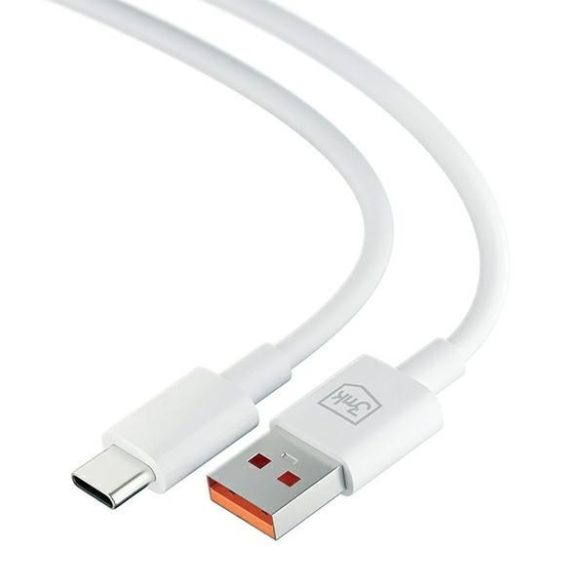 3MK Hyper kábel USB-A USB-C 5A 60W 1.2m fehér