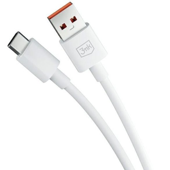 3MK Hyper kábel USB-A USB-C 5A 60W 1.2m fehér